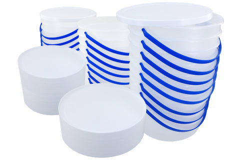 PLASTIC 1 GALLON JUGS WITH LIDS INCLUDED (24)