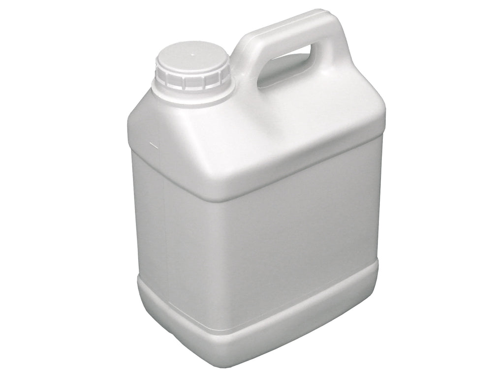1 Gallon White Plastic F-Style Jug, Pack of 8