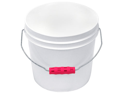 Pink bucket store with lid