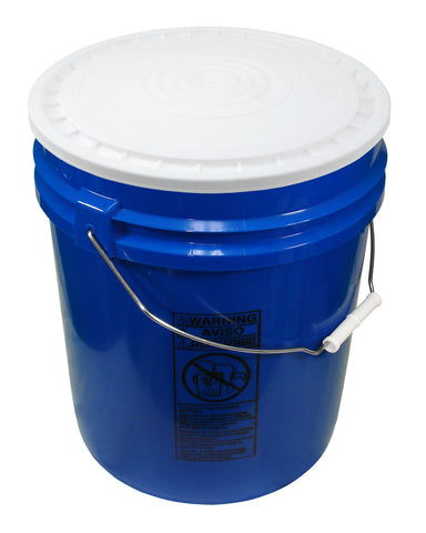 117AB Plastic Bucket contain 65 Liters With Lid. Blue color - lwnlife