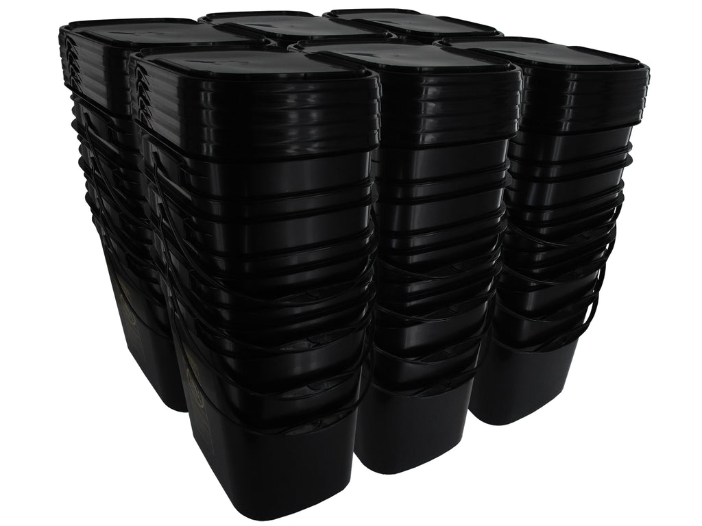 5.3 Gallon Rectangular Bucket with Hinged Snap On Lid – TankBarn
