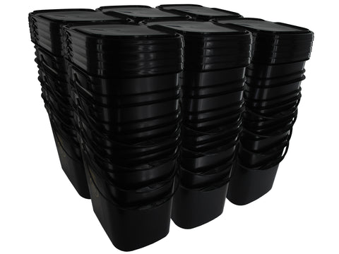  8 gal.Square Bucket and with re-closeable hinged lids