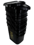 5.3 Gallon Rectangular Bucket with Hinged Snap On Lid