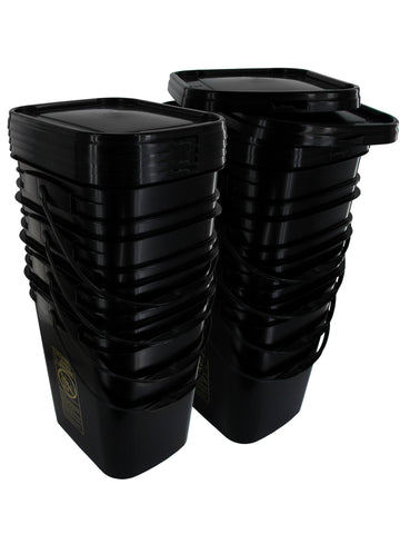 Black Plastic Bucket Lid for 3 1/2 & 5 Gal Buckets