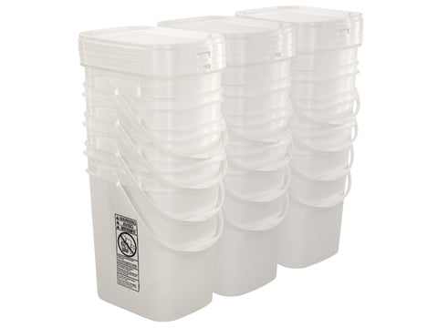 Rectangular bucket deals with lid
