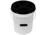 5 Gallon White Bucket with Color Gamma Lid and Ergonomic Grip - TankBarn